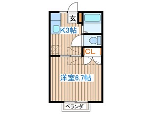 コーポグリーンの物件間取画像